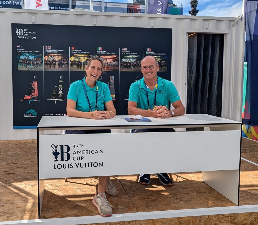 Melanie Brüggemann als Volunteer beim Americas Cup