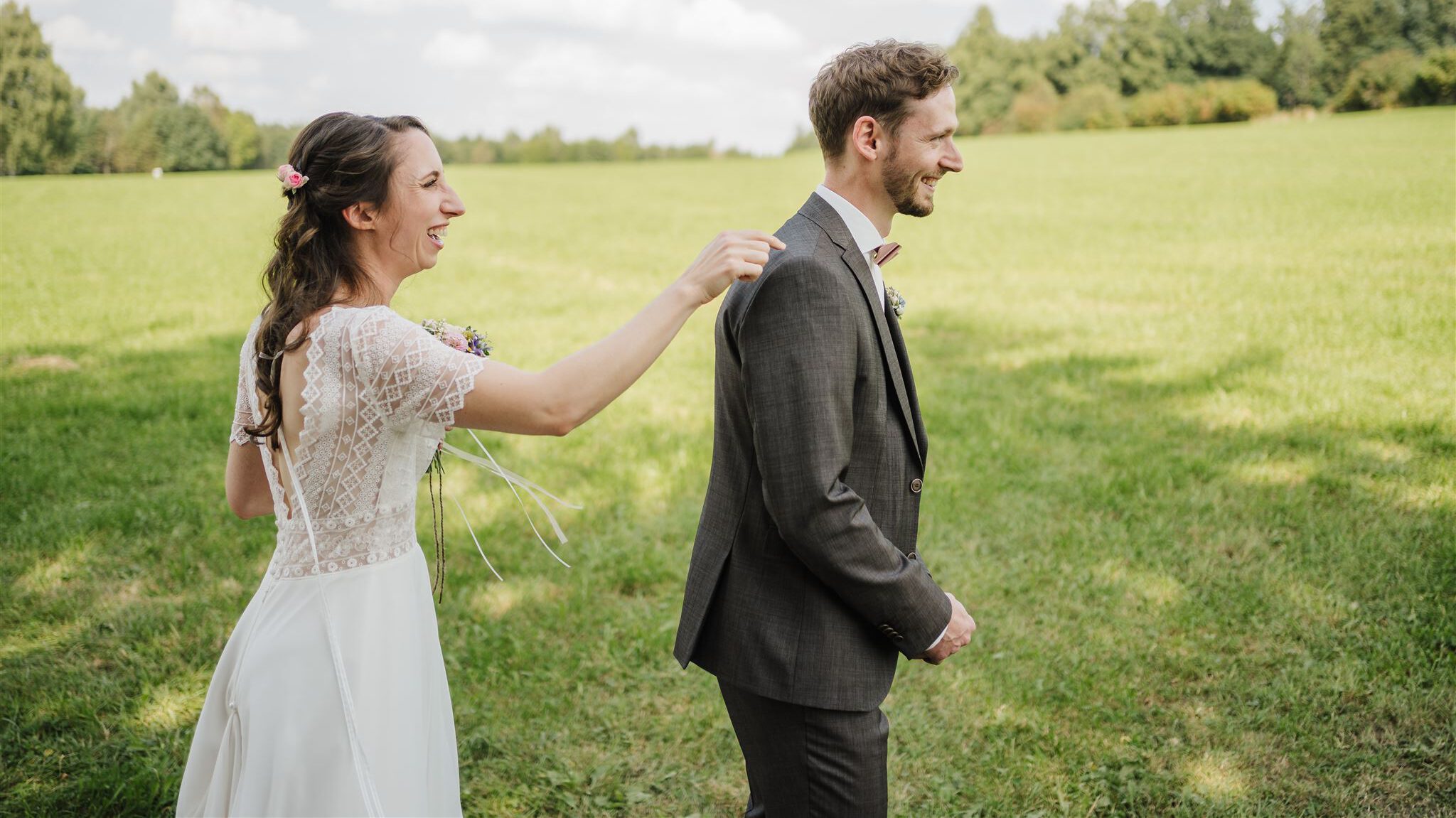 First Look bei der freien Trauung
